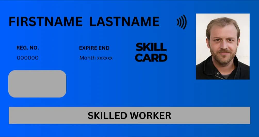 ESS Blue Skilled Worker Card image