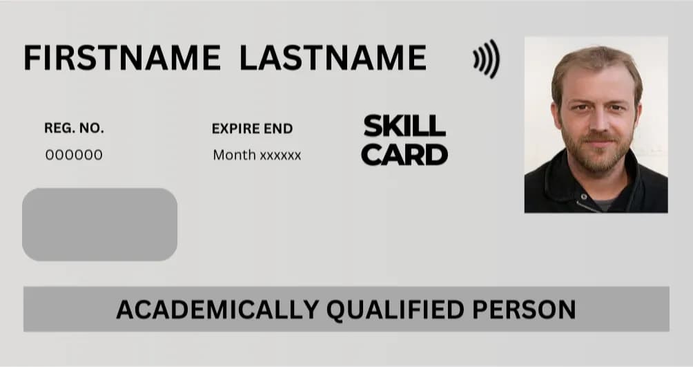 ESS White Academic Qualified Person Card image