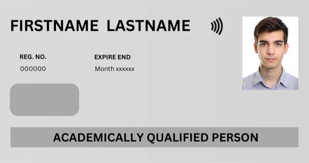 CSCS White Academically Qualified Person Card